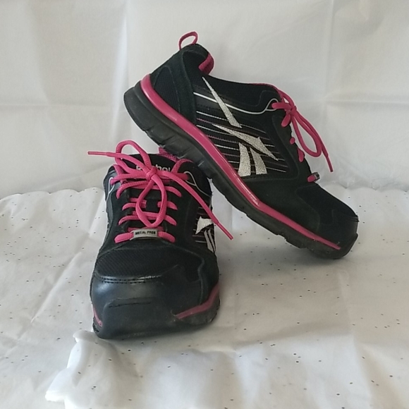 Womens Reebok Safety Shoes Lace-Up Running Shoe - Picture 1 of 10